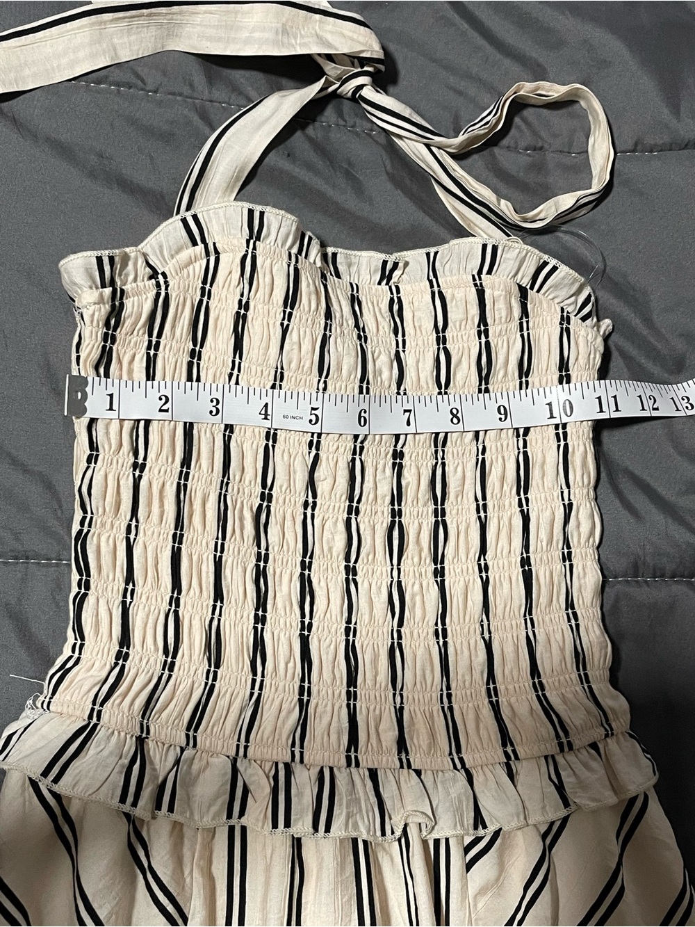 ✨ NWT Smocked Midi Dress Flowy Halter | Sleeveless - Picture 7 of 12